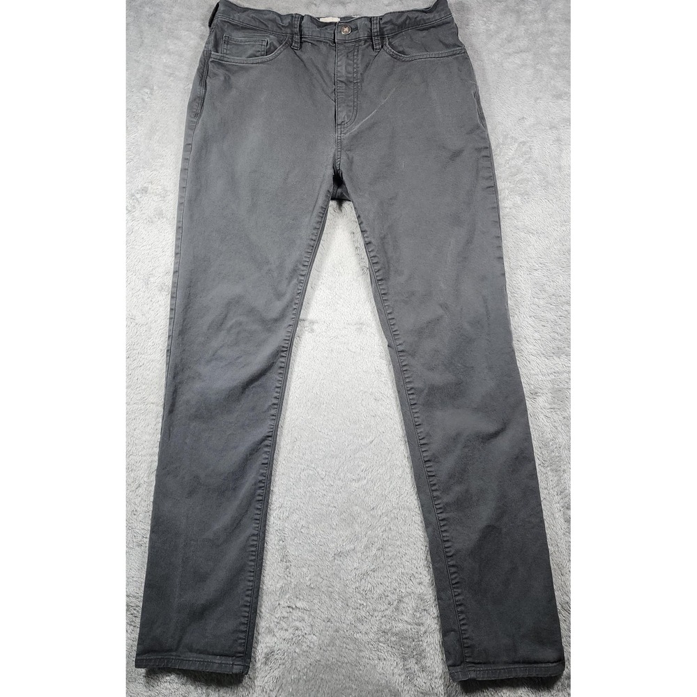 Flint And Tinder Jeans Mens 34x34 (Fits 32x33) Gray Charcoal Straight Fit
